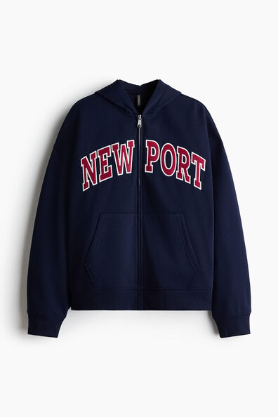 Zip-through hoodie
