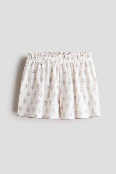 Printed cotton jersey shorts