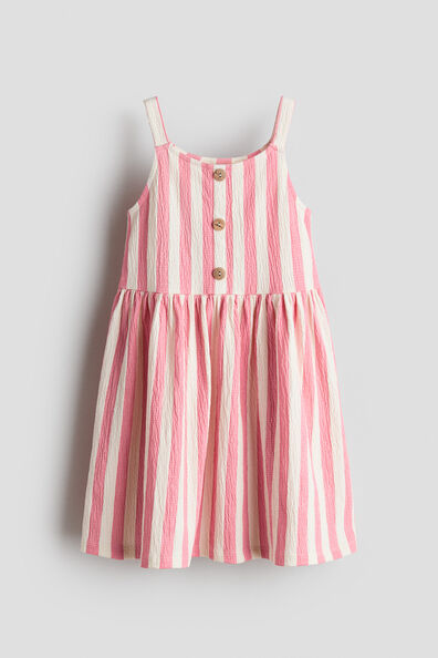 Textured cotton dress