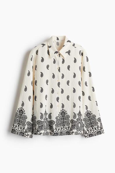Patterned twill shirt