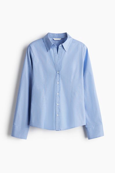 Stretchy cotton shirt