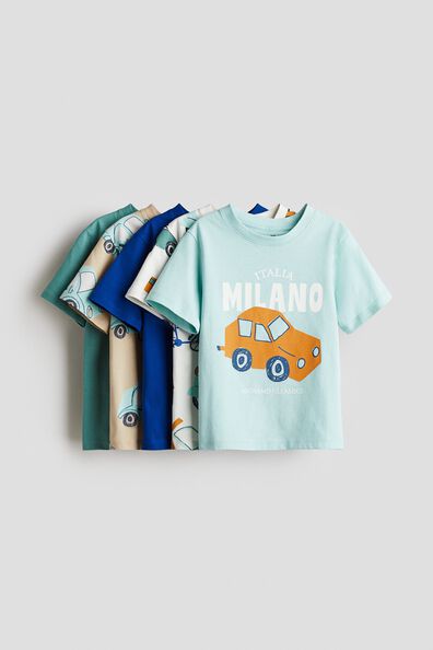 5-pack jersey T-shirts