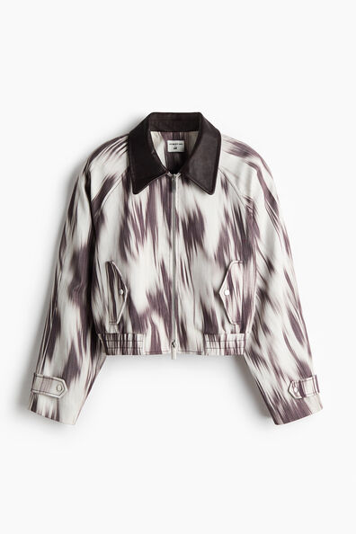 Printed cotton jacket