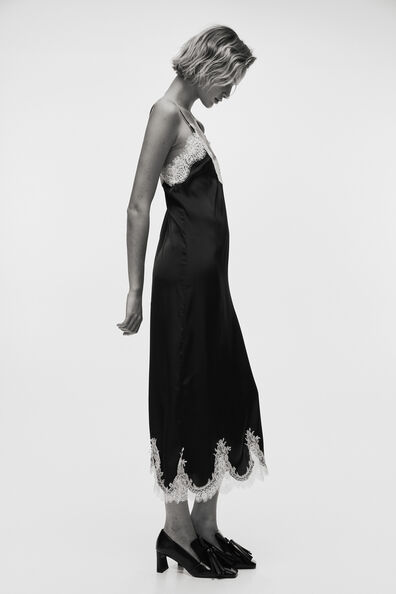 Linen-blend embroidered dress Linen-blend embroidered dress