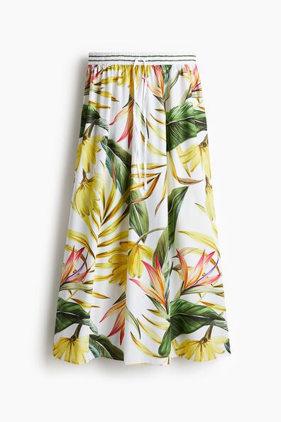 Poplin maxi skirt