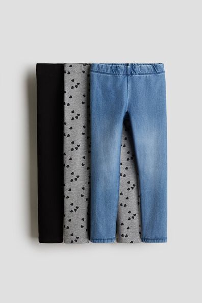 3-pack cotton leggings