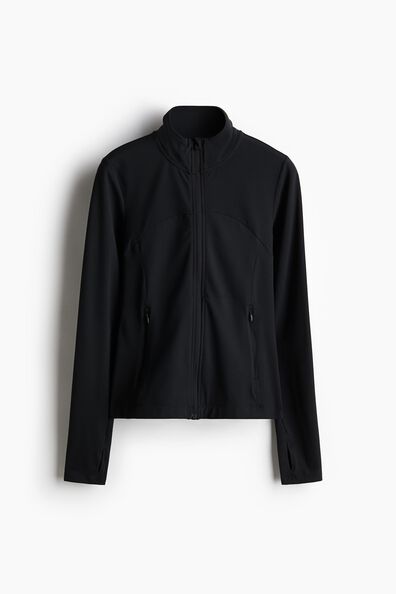 Zip-through sports jacket with SoftMove™