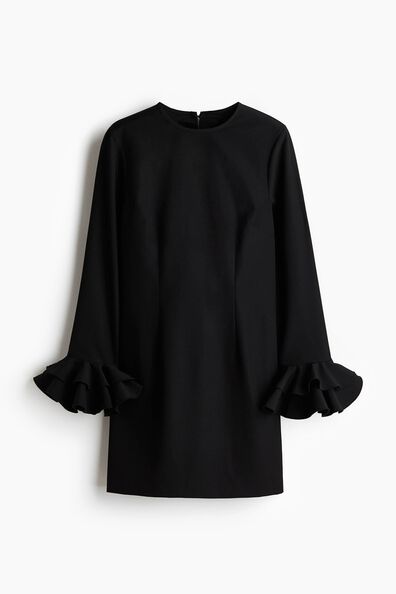 Frill-trimmed dress