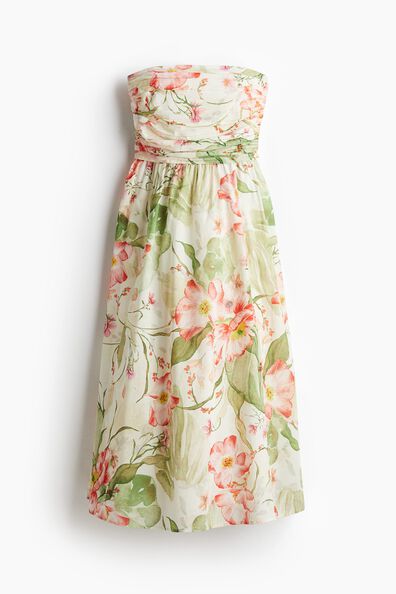 Tie-back bandeau dress