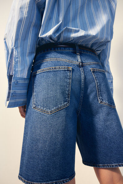 Denim Bermuda shorts