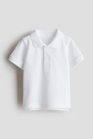 Cotton piqué polo shirt
