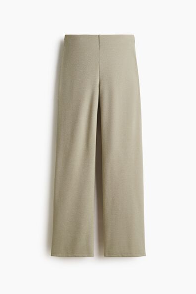 Straight-leg jersey trousers