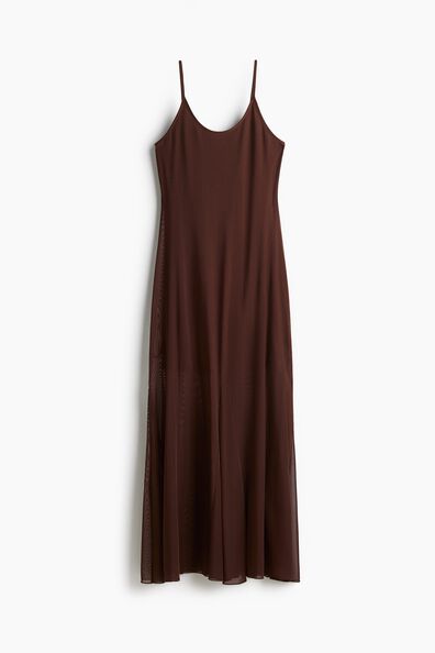 Strappy mesh dress
