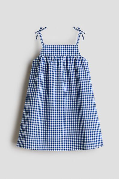 Cotton poplin strappy dress