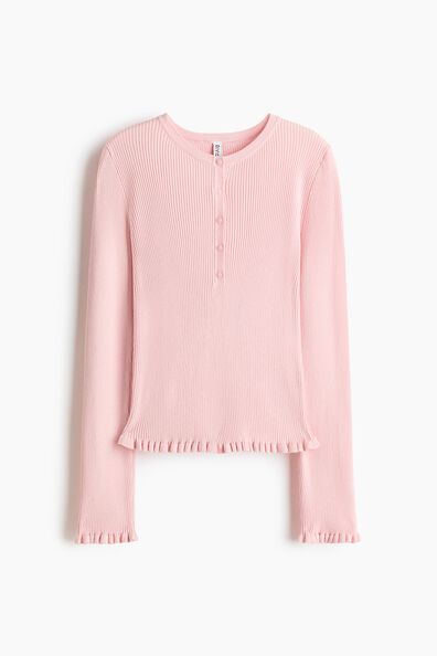 Rib-knit top
