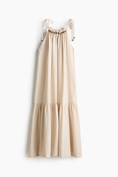 Long tie-strap dress