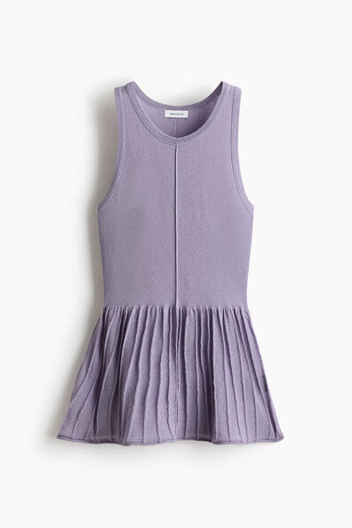 Knitted peplum top
