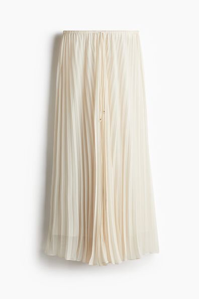 Pleated maxi skirt