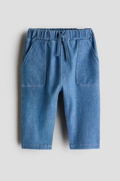 Denim-look trousers