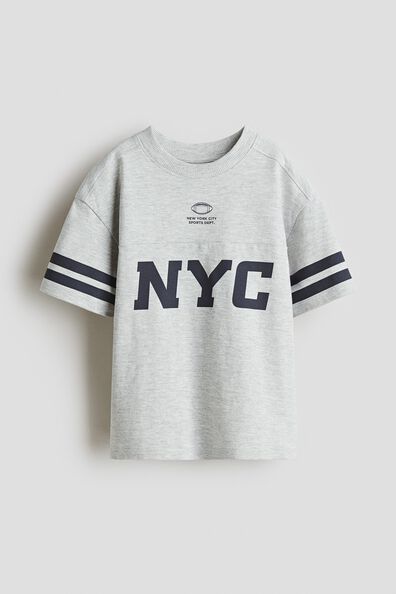 Printed cotton T-shirt