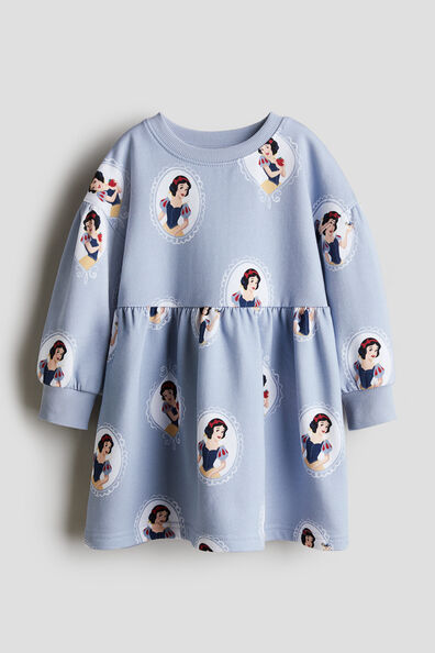 Printed sweatshirt dress