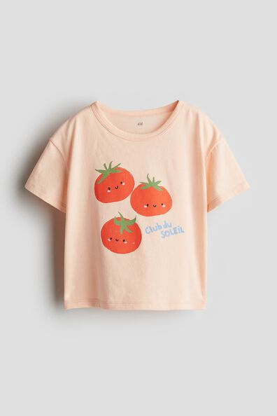 Printed jersey top