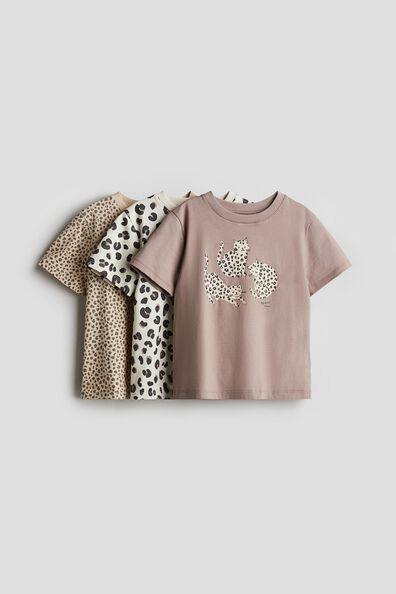 3-pack printed jersey tops