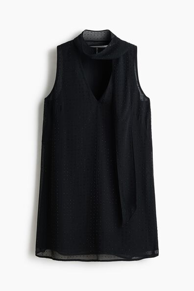 Embellished chiffon dress
