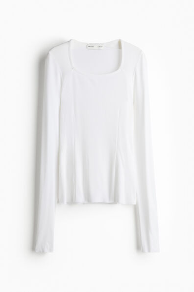 Sheer silk-blend top