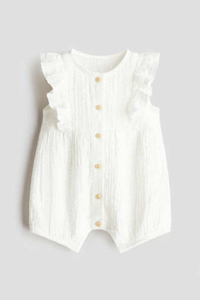 Cotton muslin romper suit