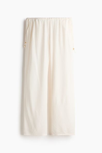 Viscose drawstring trousers