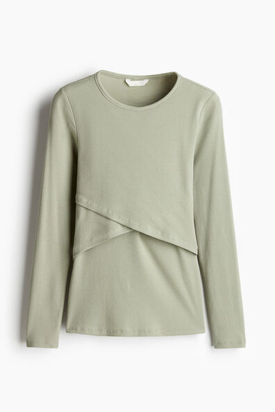 MAMA Ribbed nursing top