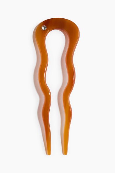 Wavy hair pin