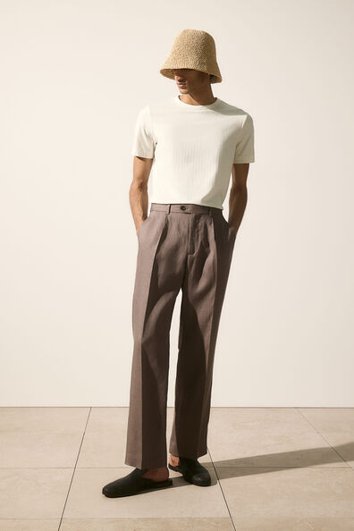 Slim Fit Ribbed lyocell-blend T-shirt