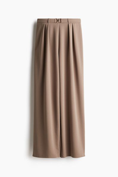 Buckle-detail tailored trousers