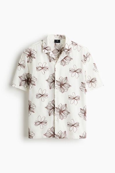 Regular Fit Embroidered resort shirt