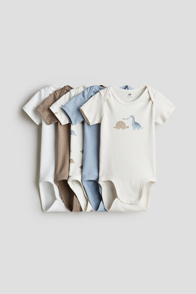 5-pack cotton bodysuits