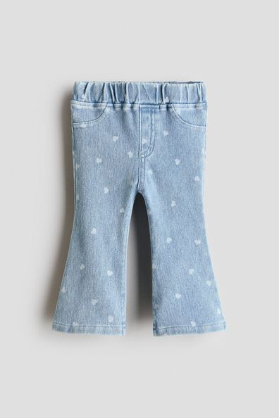 Flared jersey leggings