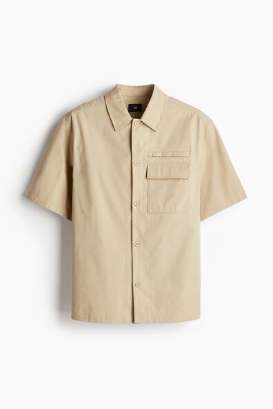 Loose Fit Short-sleeved utility shirt