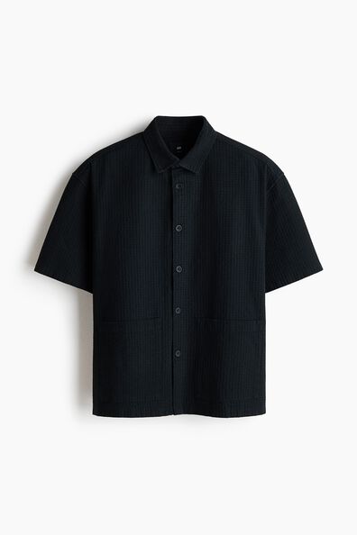 Relaxed Fit Linen-blend shirt