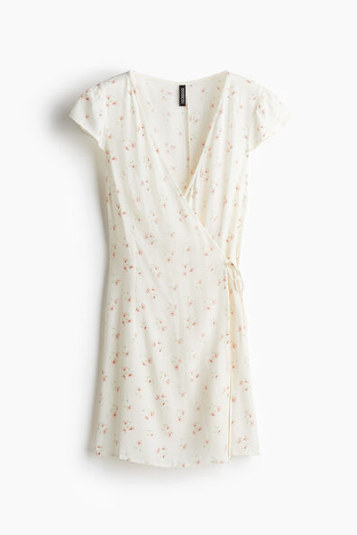 Crêpe wrap dress