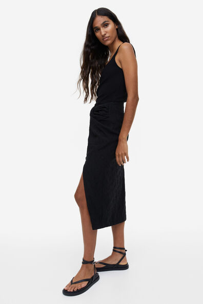 Knot-detail skirt
