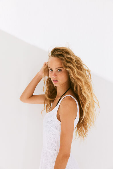 Broderie anglaise dress