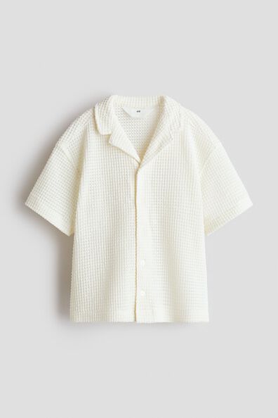 Textured-knit resort shirt