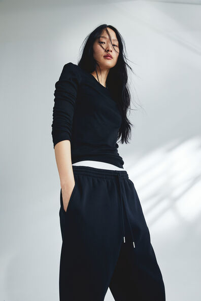 Cotton-blend sweatpants