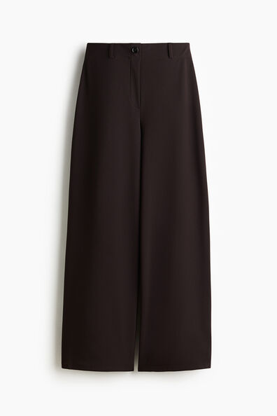 Wide jersey trousers