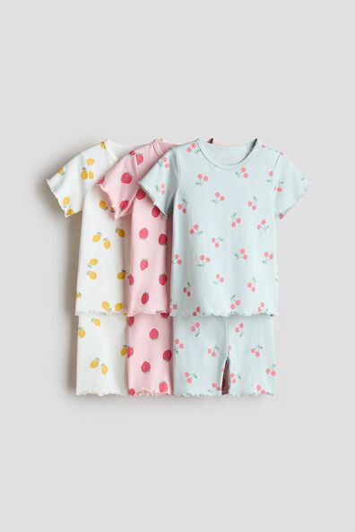 3-pack cotton pyjamas
