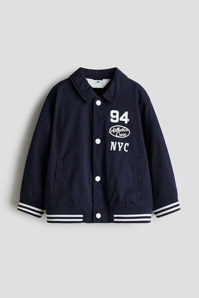 Twill baseball jacket