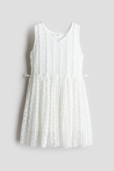 Lace-look dress