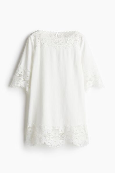 Lace-detail dress